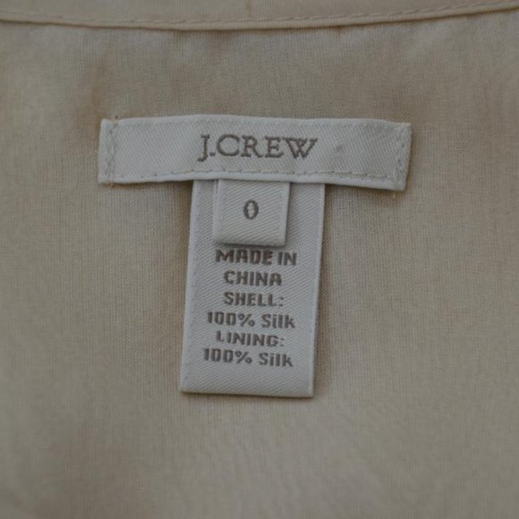 J. Crew Chic Animal Print Silk Blouse, 0, NEW - Picture 11 of 11